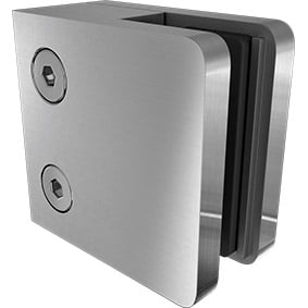 90 DEGREES Clamp - Flat Back - Silver