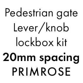 XPS - GATE KIT 20MM  - For Lever/Knob - P
