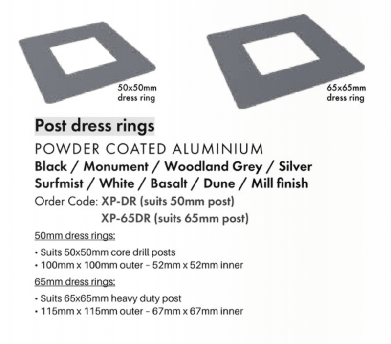 DRESS RING - Suits 50MM Posts - MN - Image 2