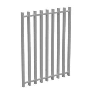 PoolSafe BARR Gate 975mmW x 1200mmH - Aluminium - White