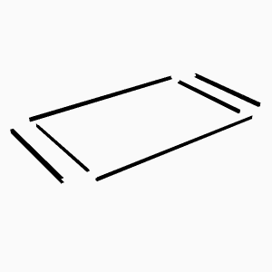 U-Channel - Frame Kit - Perforated Panel - 2000W x 1200H - BLACK