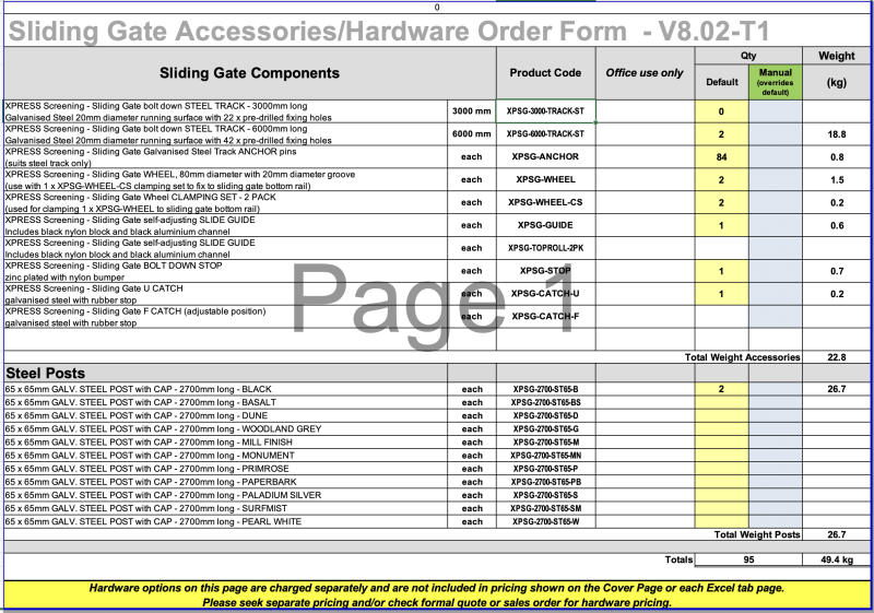 Custom Vertical Sliding Gate - 1800mmH x 5400mmW - Josh H - Image 3