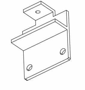 Aus 50mm - WALL PLATE - BLACK