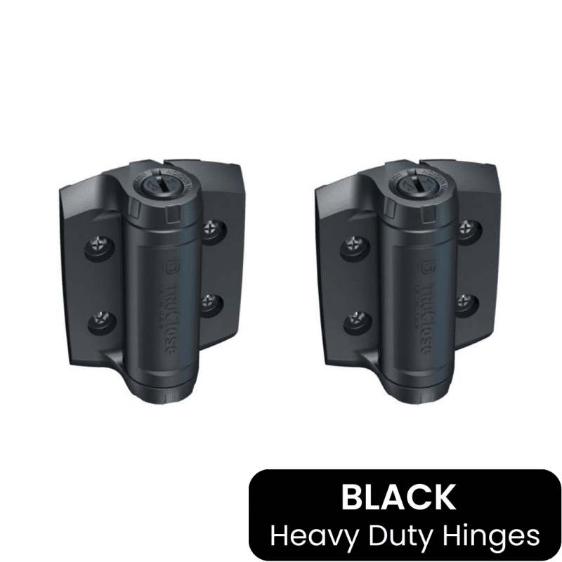 D&D Tru Close - Heavy Duty Hinge Set | Black