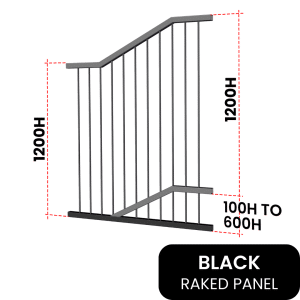 PoolSafe Raked Panel Black 1200W