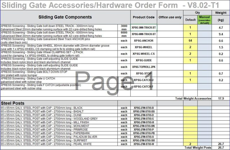 Custom Sliding Gate – White - Image 2
