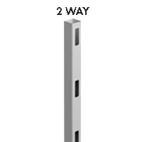 3 RAIL FENCING - 2 Way Post - 2050H