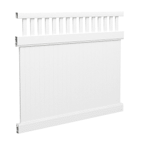 COMBINATION: Fence Panel - Privacy + Topper Panel Kit - 2388W x 1800H