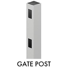 SEMI PRIVACY - 1 Way Gate Post - 1900H