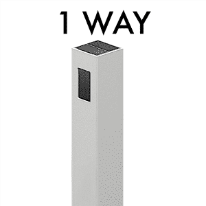 VERTICAL PALING: 1 Way Gate Post - 2590H