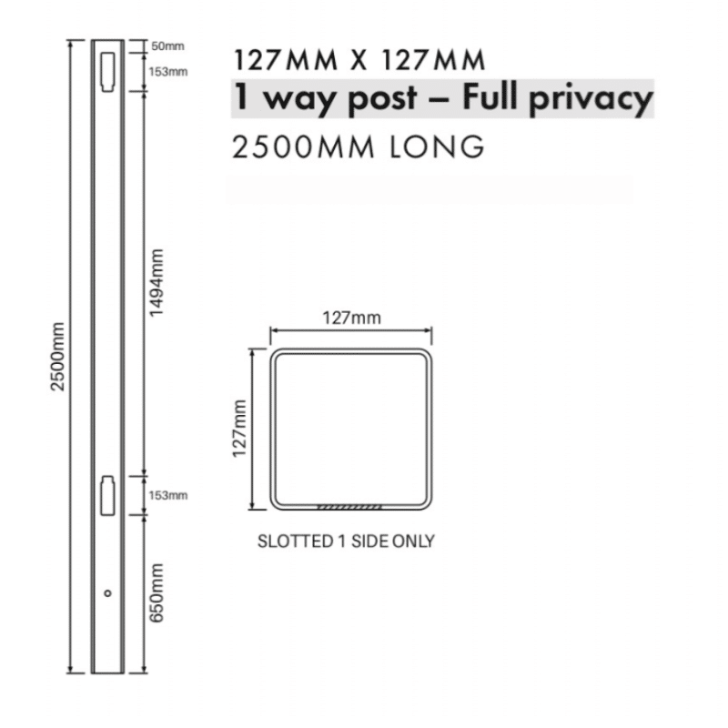 FULL PRIVACY - 1 Way Post - Image 2