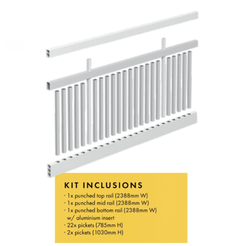 SEMI PRIVACY - Fence Panel - 2388W x 1200H - Image 2