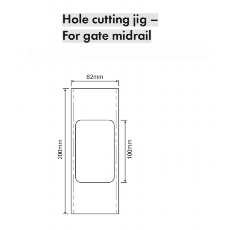 SEMI PRIVACY - Gate Mid Rail - Jig - Image 2