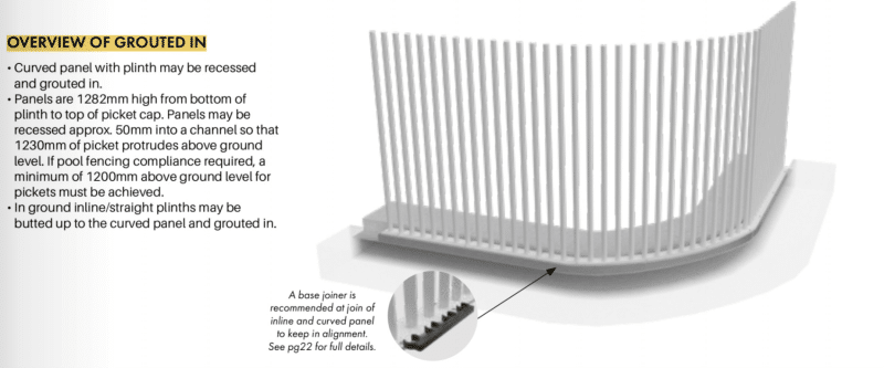 PIK Panel Curved - 1000Wx1280H - White - Image 2