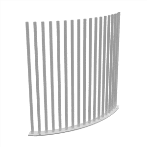 PIK Panel Curved - 1000Wx1280H - White